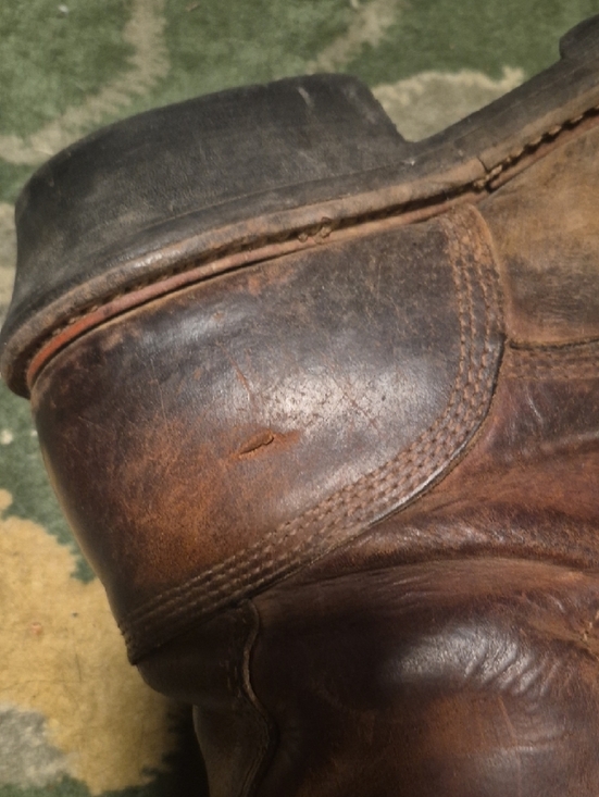 Red Wing Shoes Brown Leather Work Boot with Lug Sole main image 4